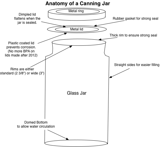 Canning Jar Anatomy